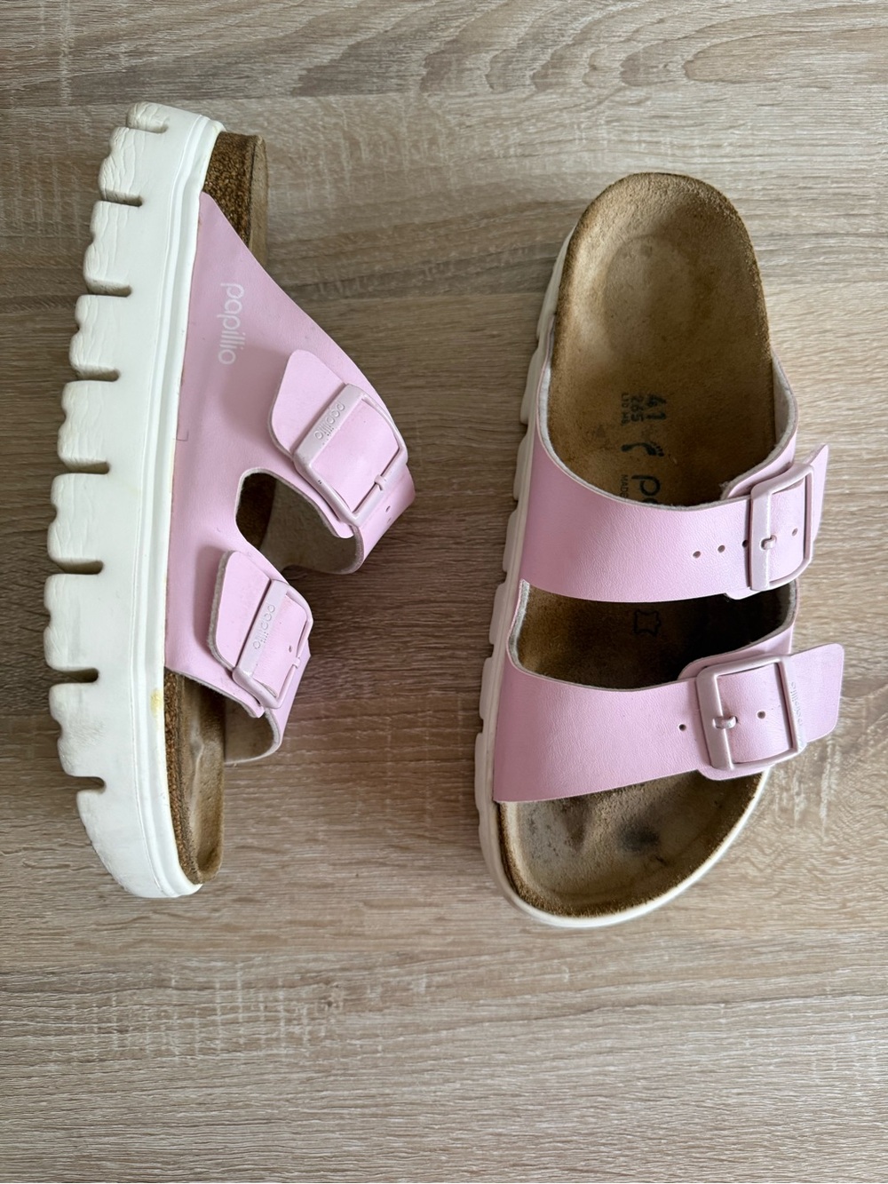 Papillio by Birkenstock Arizona Chunky Platform Sandal pink Sz 41/10